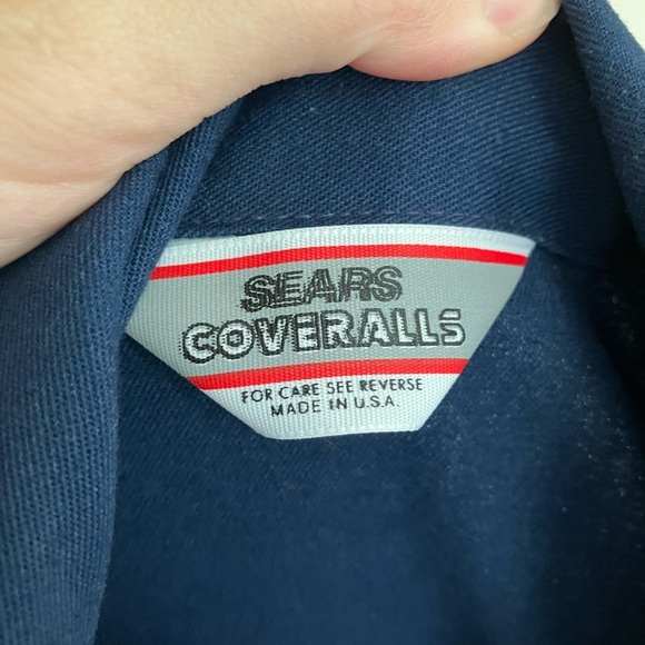 Sears | Vintage Cotton Zip Up Coveralls - Picture 11 of 12